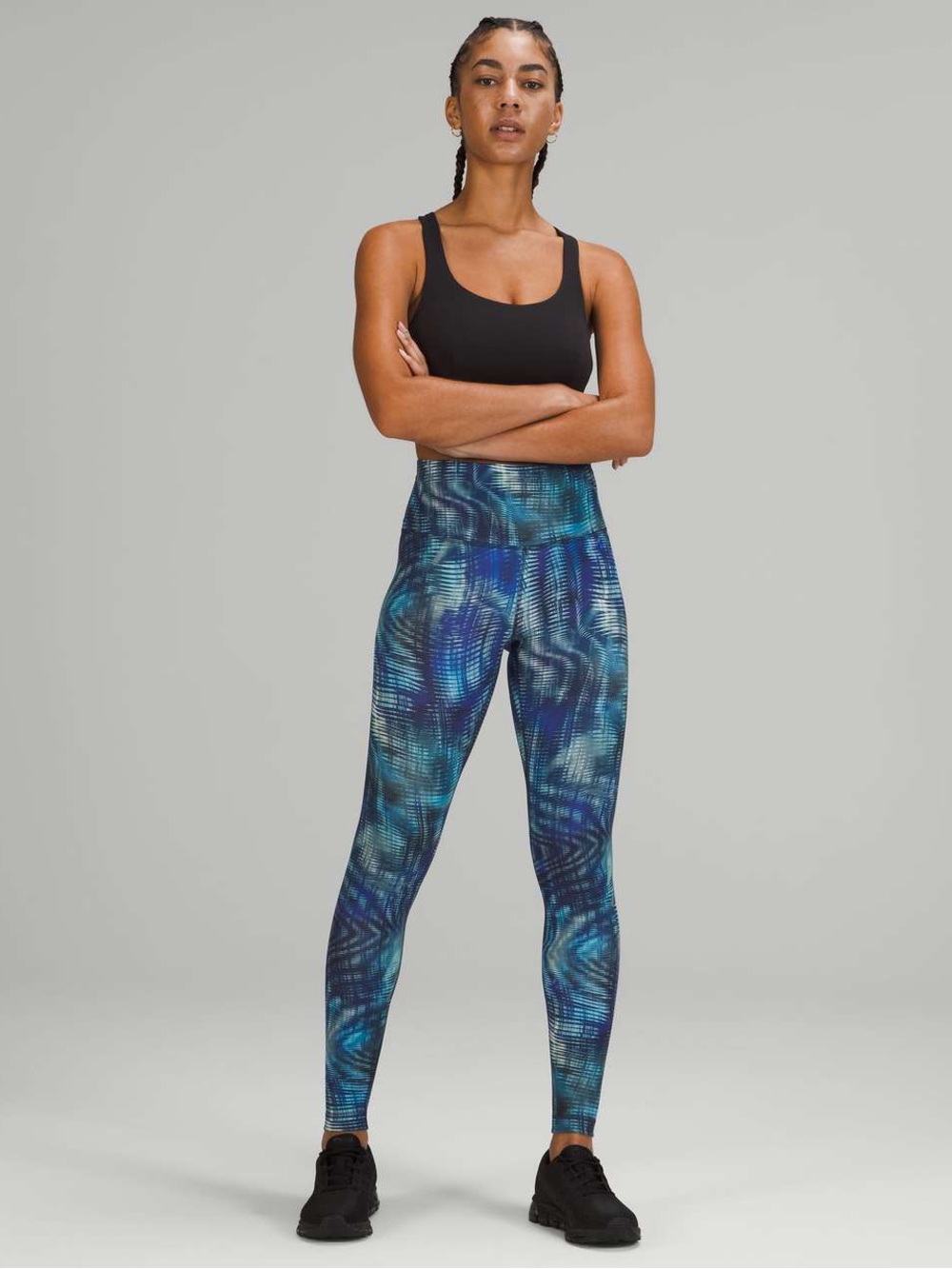 190. Lululemon Wunder Train High-Rise Tight 28" *Foil Shapeshifter Flux Blue